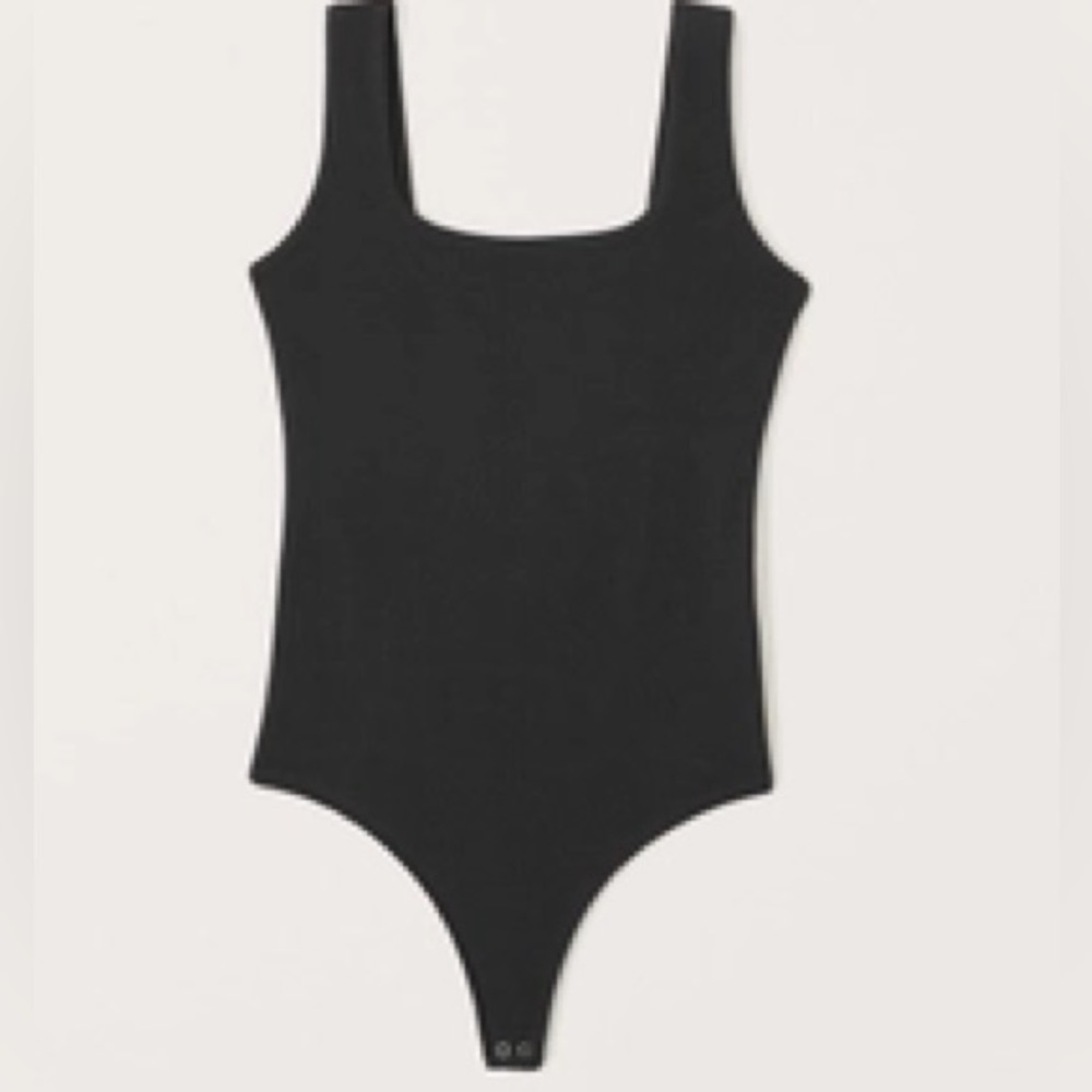 Abercrombie & Fitch Cotton Seamless Fabric Tank Boydsuit